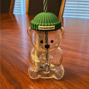 Starbucks Bear Cup with Green Lid